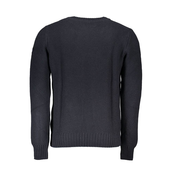 Maglione da uomo in cotone blu