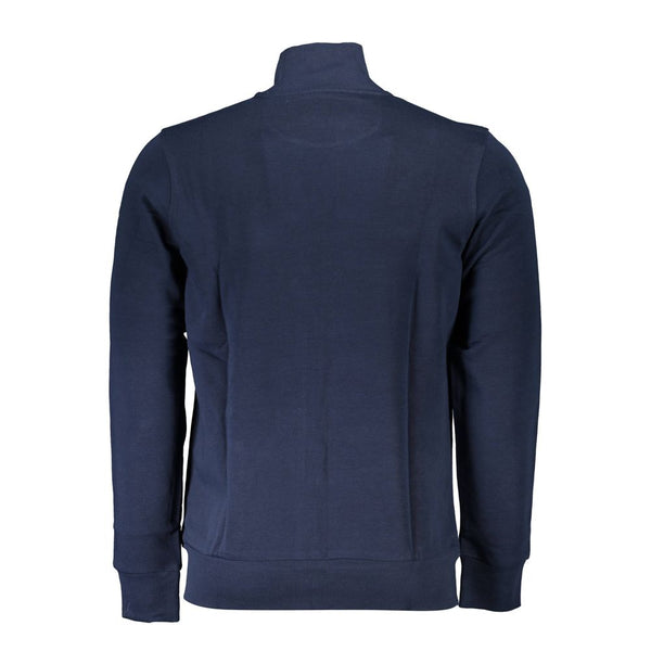 Blue Cotton Men Sweater