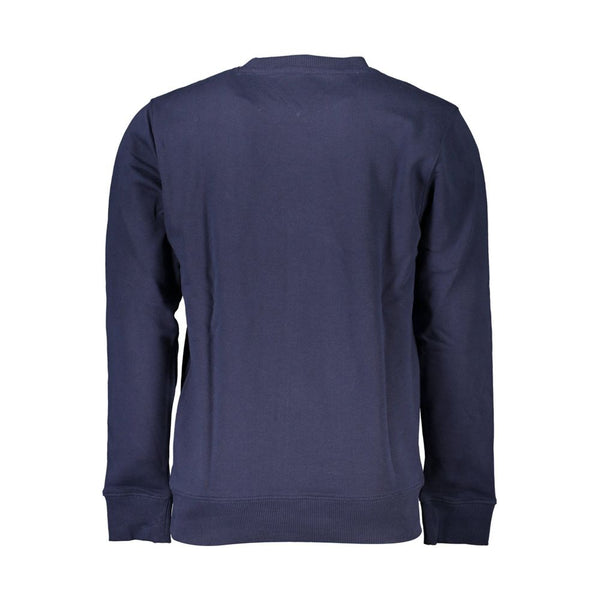 Maglione da uomo in cotone blu