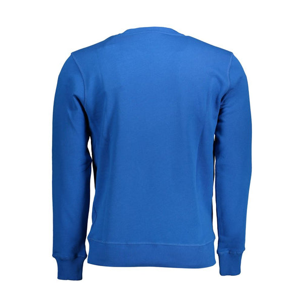 Maglione da uomo in cotone blu