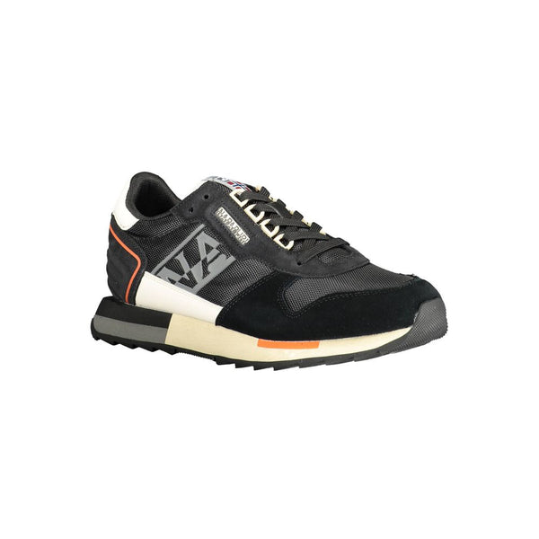 Sneaker uomo in pelle nera