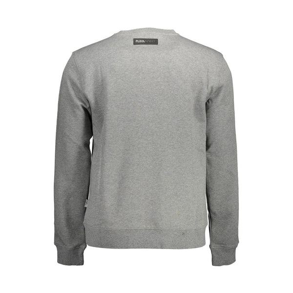 Gray Cotton Men Sweater