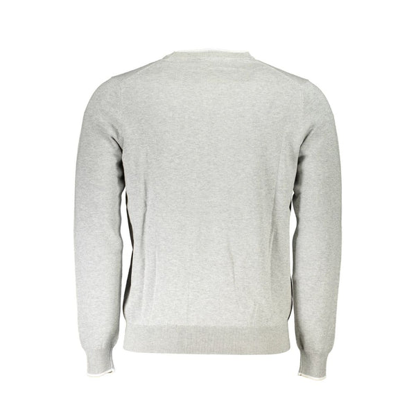 Maglione da uomo in cotone grigio