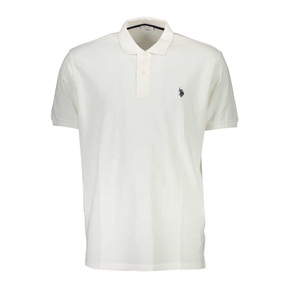 Polo uomo in cotone bianco