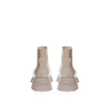 Alexander McQueen Beige Leather Chelsea Boots