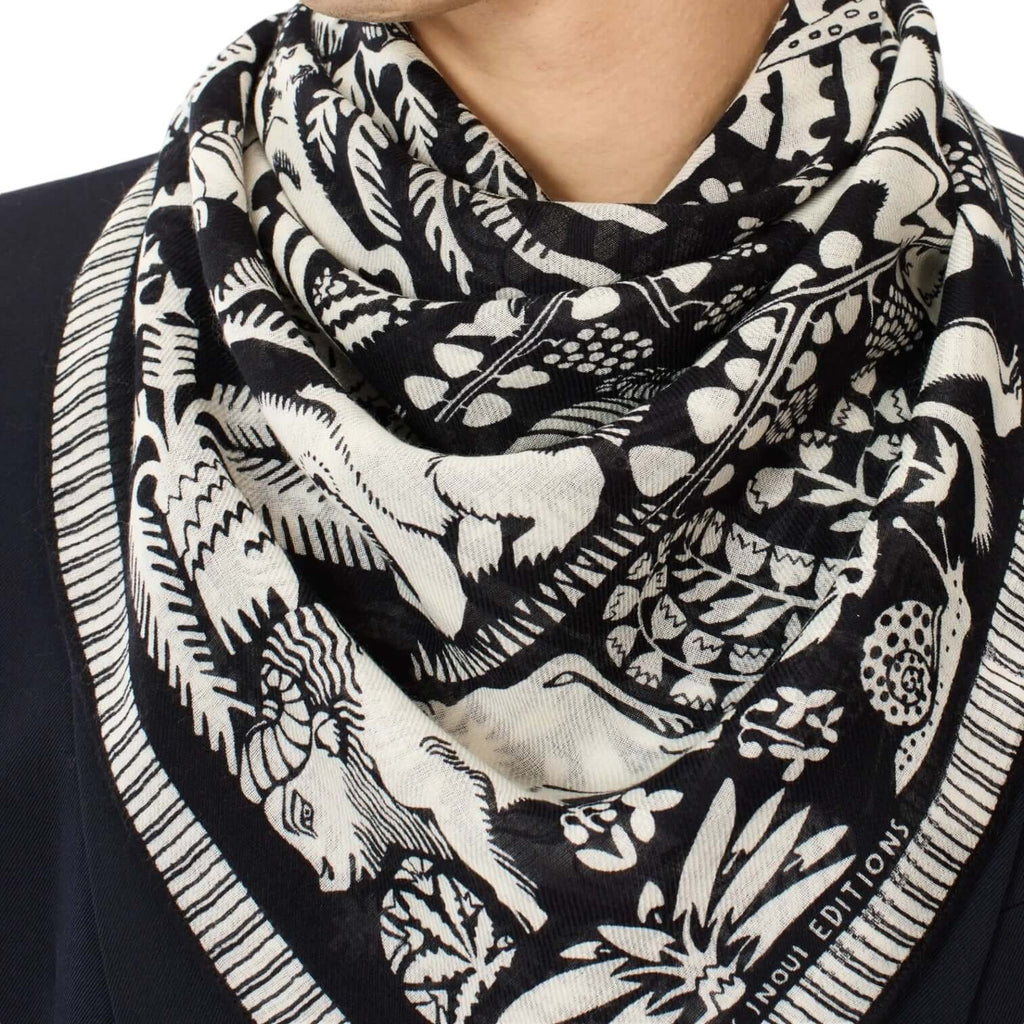 Foulard Quadrato Ludwig Nero