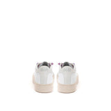 P448 White Leather Low Top Sneakers