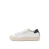 P448 White Leather Low Top Sneakers