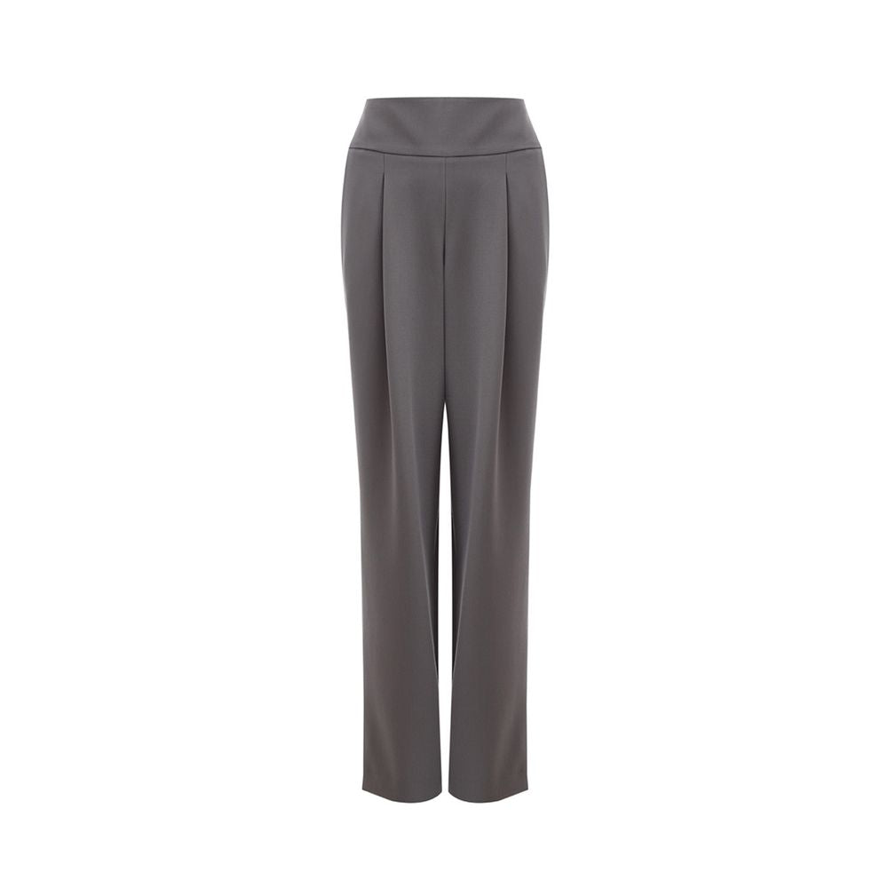 Lardini Gray Wool Casual Pants