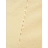 Lardini Yellow Viscose Midi Skirt