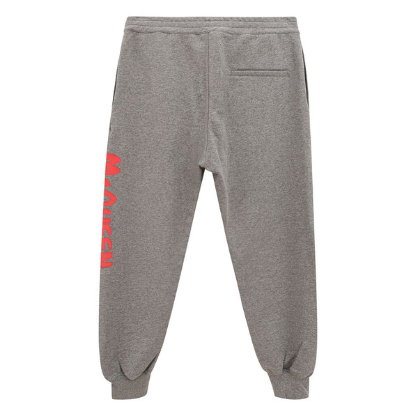 Chic Gray Cotton Blend Trousers