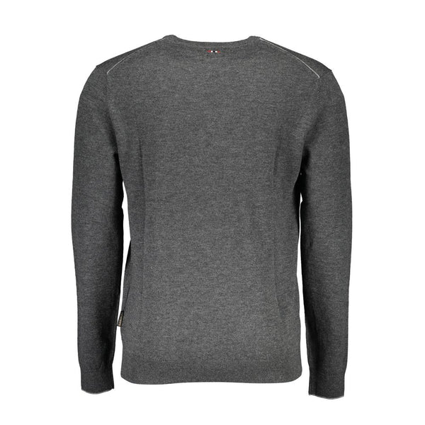 Napapijri Grigio Wool Mens Sweater