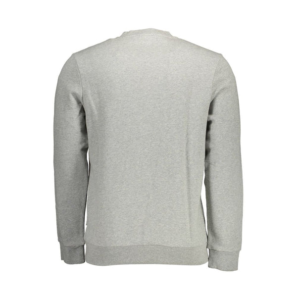 Napapijri Grigio Cotton Men Sweatshirt