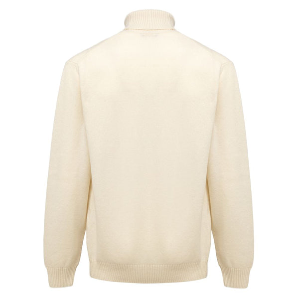 Cruciani White Cashmere Turtleneck