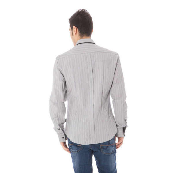 Camicia da uomo in cotone bianco
