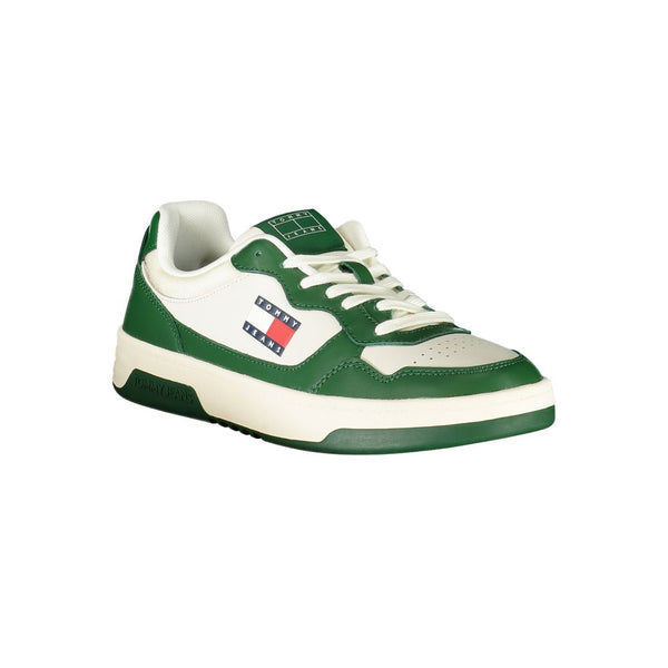 Tommy Hilfiger White Polyurethane Men Sneaker