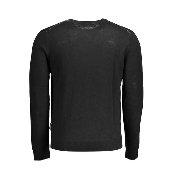 Napapijri Black Wool Mens Sweater