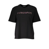 Patrizia Pepe Black Cotton Women T-Shirt