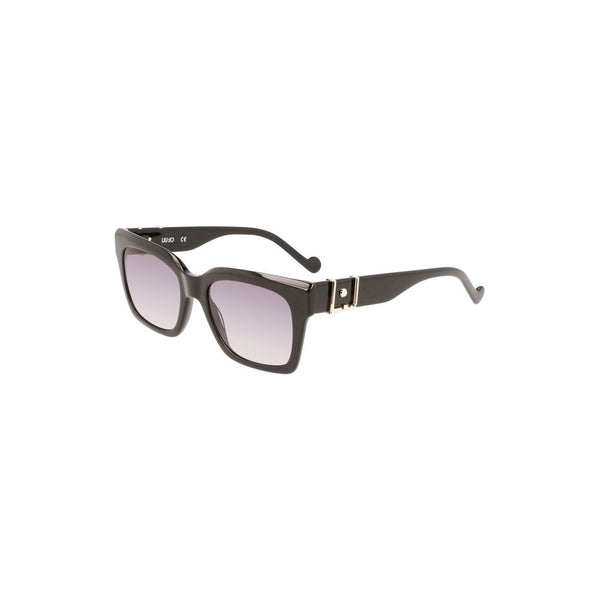 Liu Jo Black Acetate Women Sunglasses
