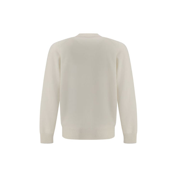 Brunello Cucinelli White Cashmere Cardigan