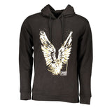 Cavalli Class "Nero Cotton Men Hoodie"
