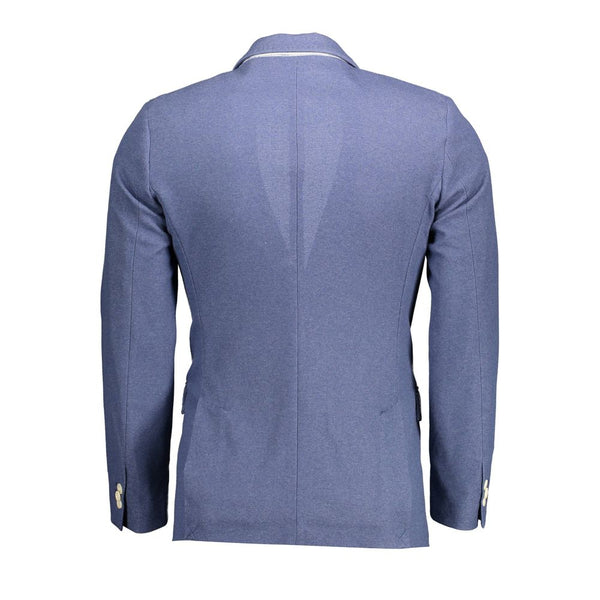 Gant Blue Cotton Men Jacket