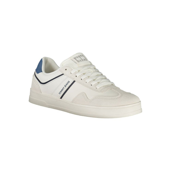 Tommy Hilfiger White Polyurethane Men's Sneaker