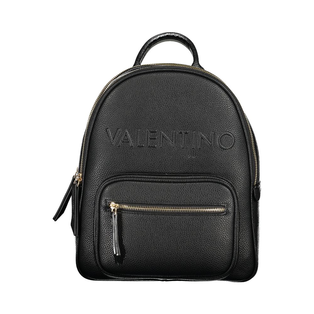 Mario Valentino Black Polyurethane Women Backpack