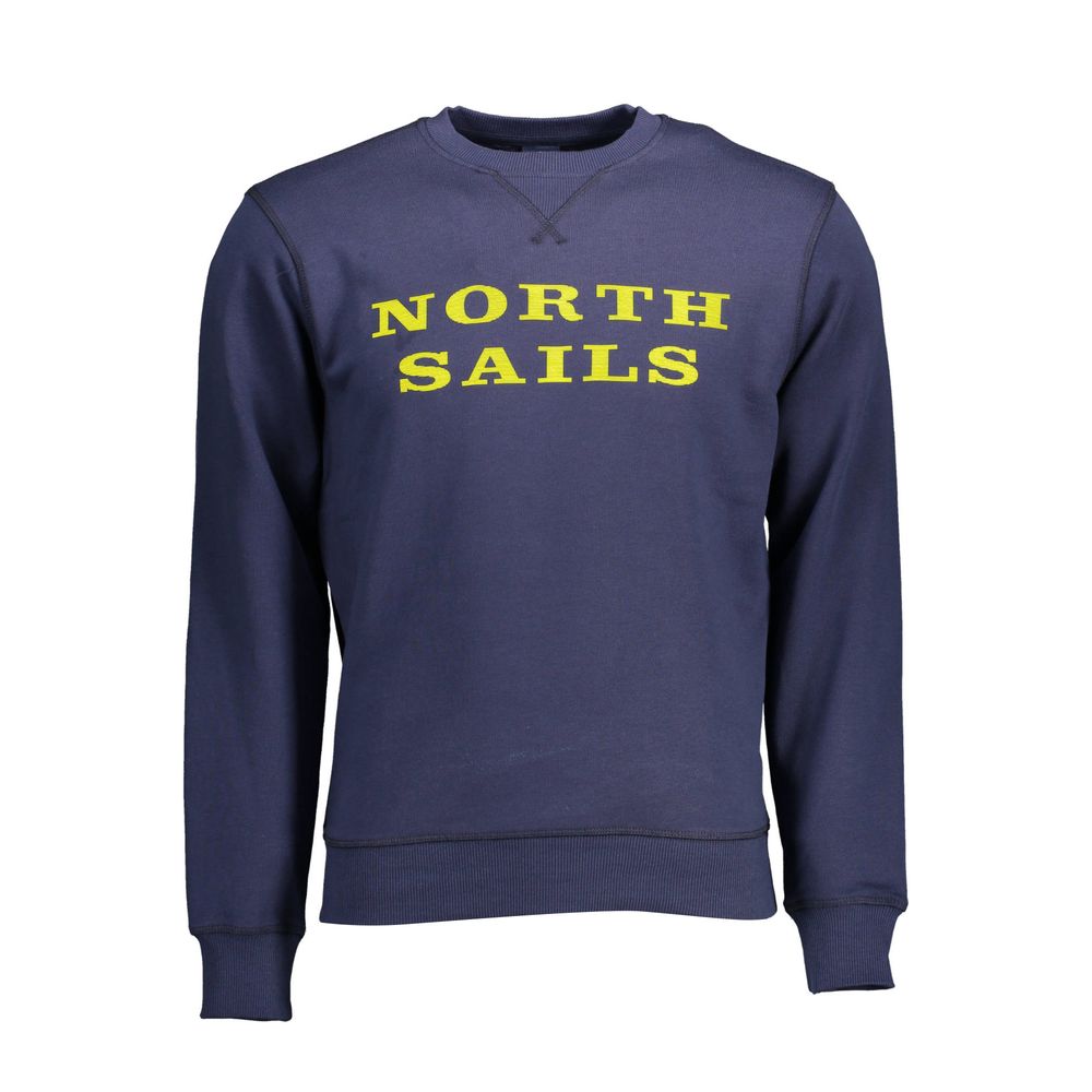 North Sails Blue Cotton Men's Sweatshirt
