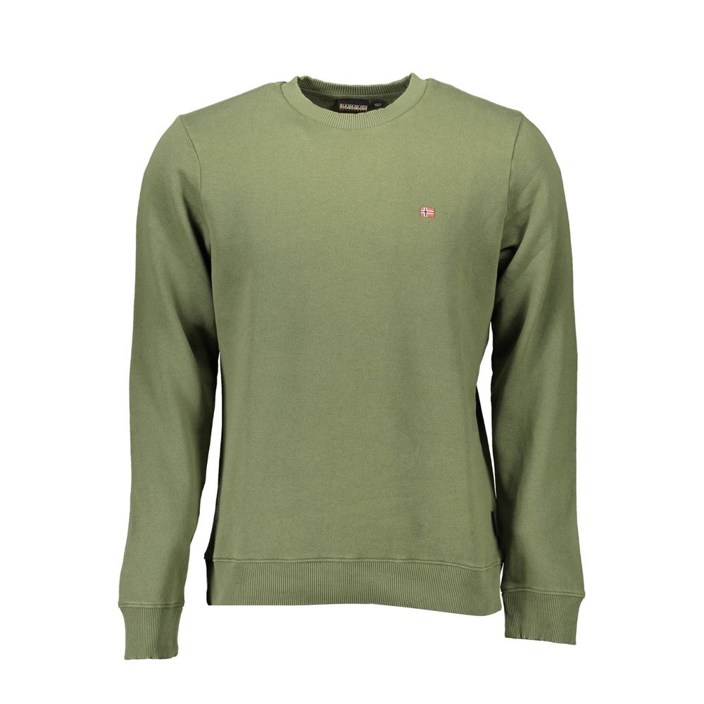 Napapijri Verde Cotton Men Sweatshirt