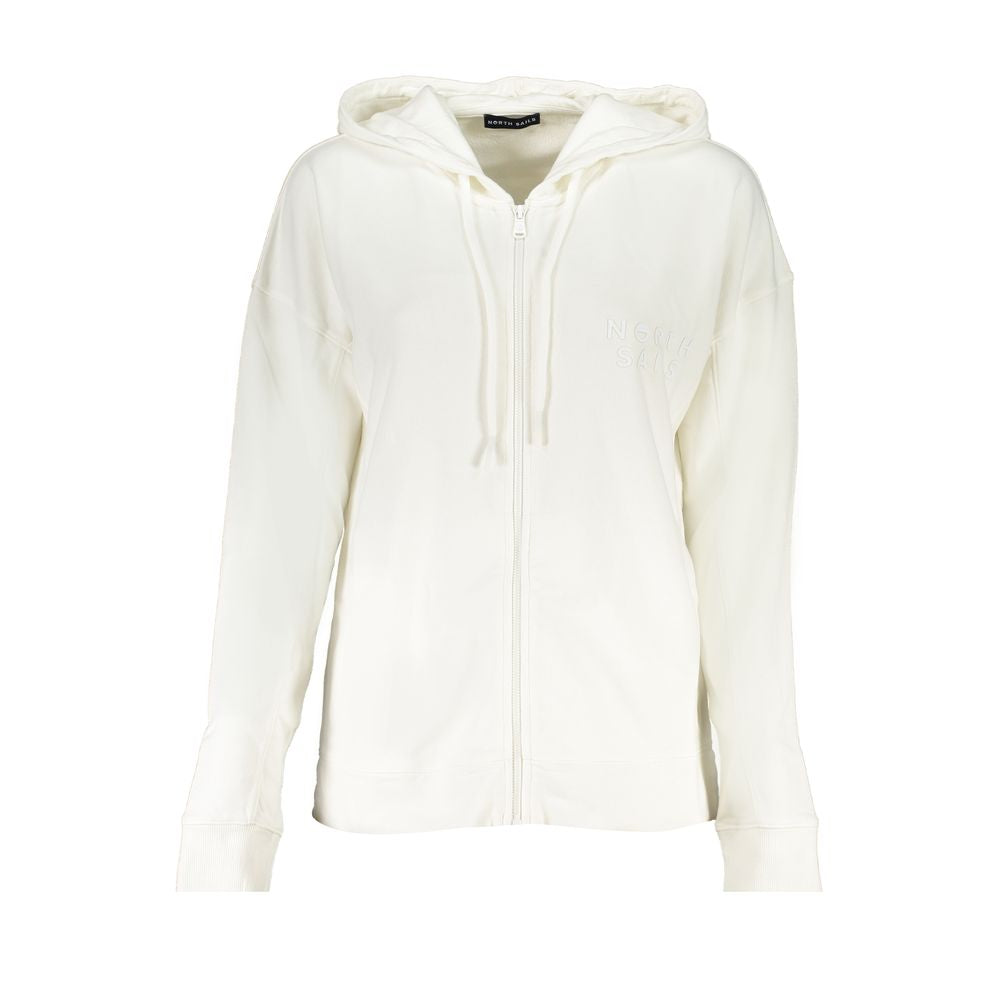 North Sails White Cotton Women's Hoodie