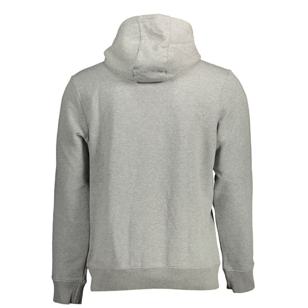 Napapijri Gray Cotton Men's Hoodie