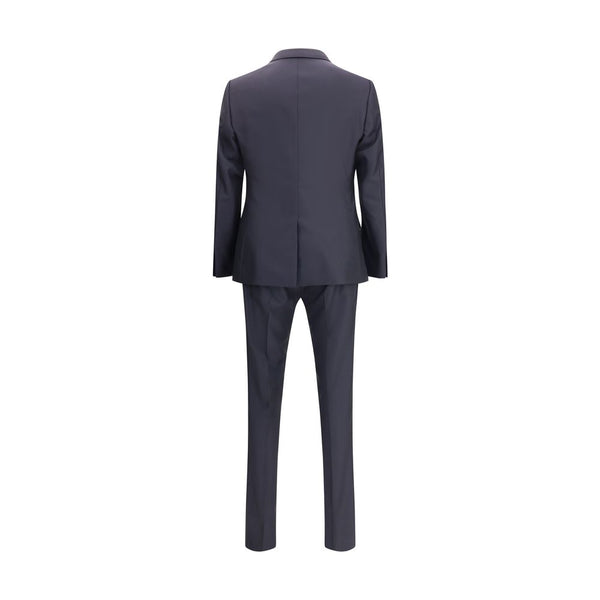 Dolce & Gabbana Black Fleece Wool Two-Piece Suit
