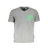 Plein Sport Grey Cotton Men T-Shirt