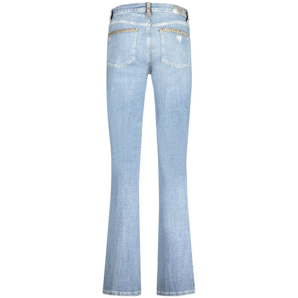 Guess Jeans Azzurro Recycled Cotton Women's Straight Jean