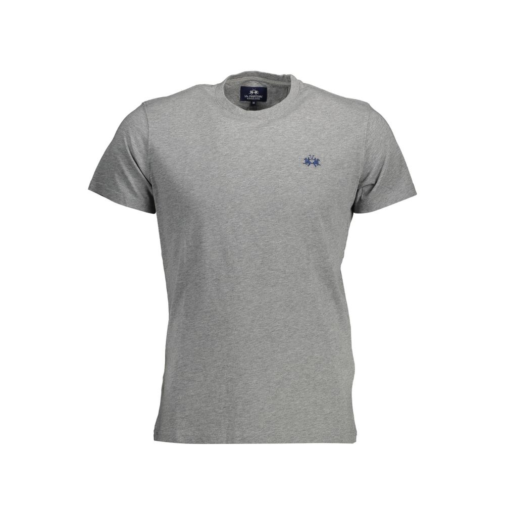 La Martina Grigio Cotton Men T-Shirt