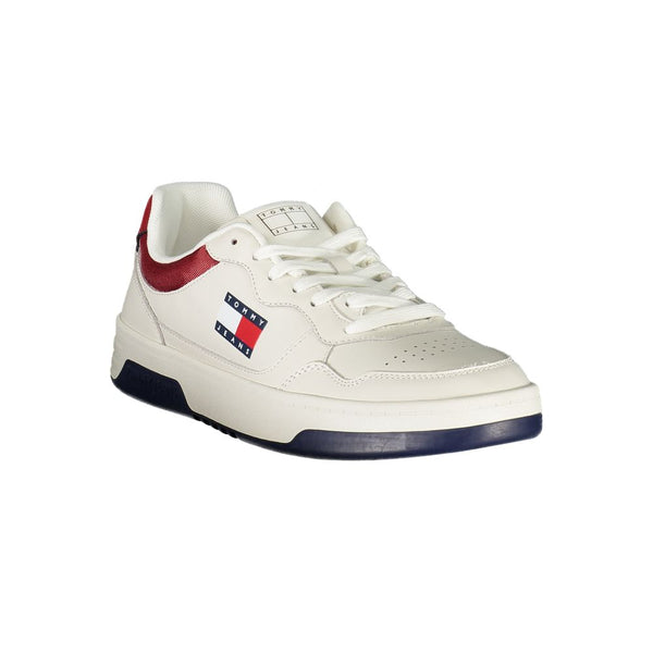 Tommy Hilfiger Bianco Polyurethane Men's Sneaker