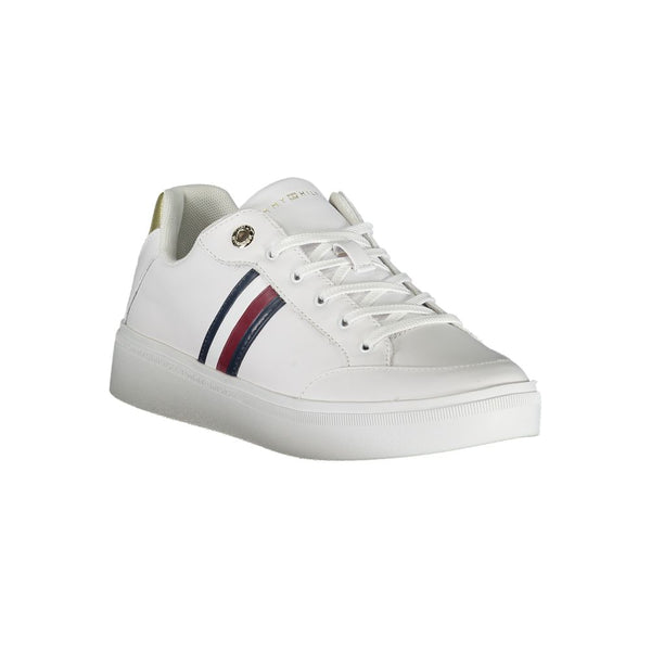 Tommy Hilfiger White Polyurethane Women Sneaker