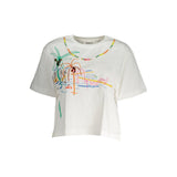 Desigual White Cotton Women T-Shirt