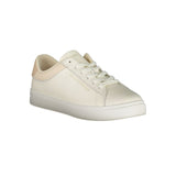 Tommy Hilfiger Beige Polyurethane Women Sneaker