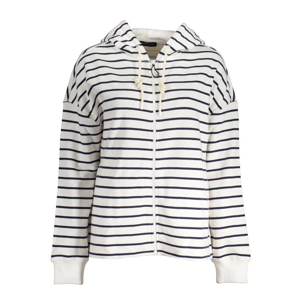 North Sails White Organic Cotton Women's Sweatshirt