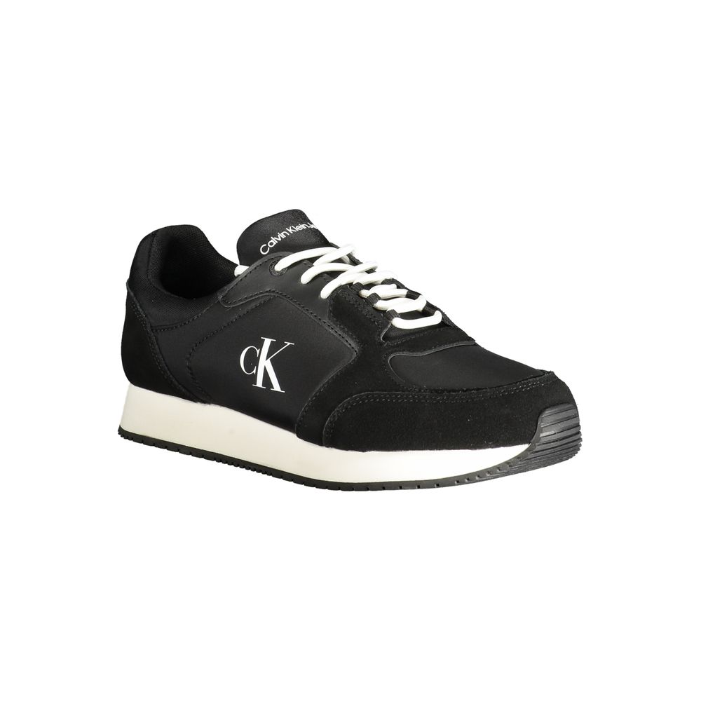 Calvin Klein Black Polyurethane Men's Sneaker