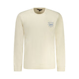 Lee Beige Cotton Men Sweatshirt