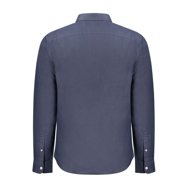 Timberland Blue Linen Men Shirt