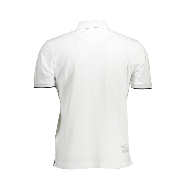 La Martina White Cotton Men Polo Shirt