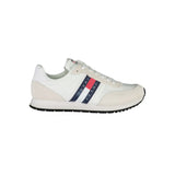 Tommy Hilfiger White Beige Polyester Men Sneaker