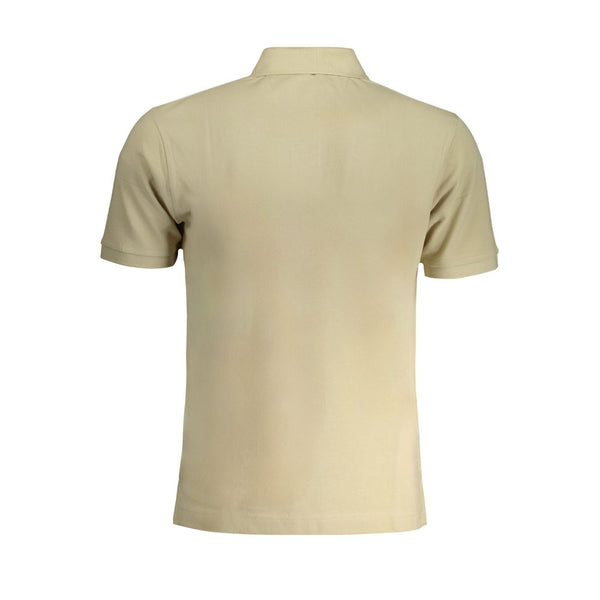 La Martina Beige Cotton Men Polo Shirt
