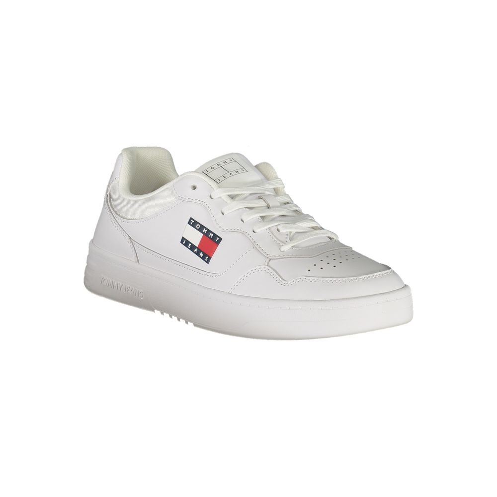 Tommy Hilfiger Bianco Polyurethane Men's Sneaker