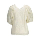 Gant White Cotton Women T-Shirt