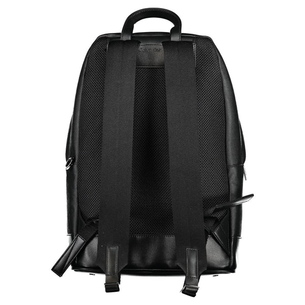 Calvin Klein Black Polyester Men Backpack